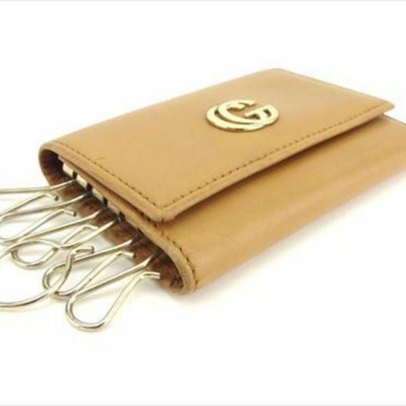 Gucci Key case Key holder G logos Beige Gold leather Woman Authentic Used T8188 - Picture 7 of 7